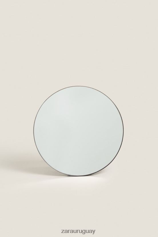 Zara espejo redondo unisexo H6RHL21720 negro accesorios