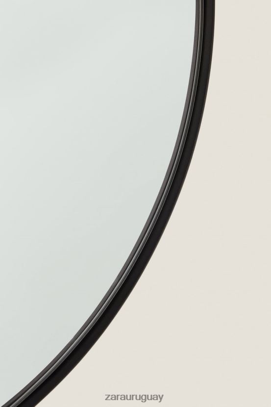 Zara espejo redondo unisexo H6RHL21720 negro accesorios