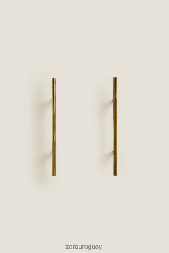 Zara lengüeta larga de metal (paquete de 2) unisexo H6RHL21746 dorado accesorios
