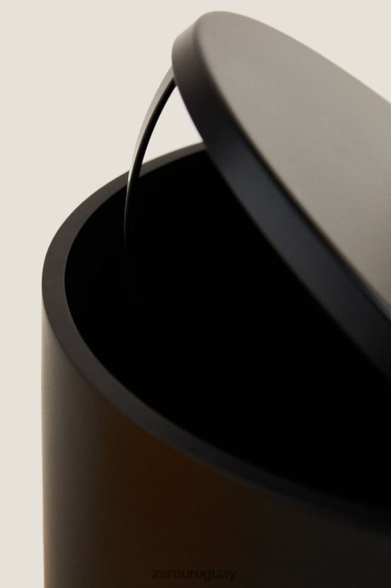 Zara papelera grande de resina unisexo H6RHL21719 negro accesorios