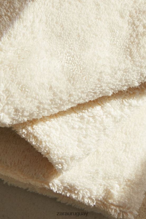 Zara (paquete de 3) toallas de algodón premium unisexo H6RHL21726 Marfil accesorios