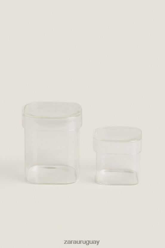 Zara tarro de vidrio de borosilicato con tapa unisexo H6RHL21749 original accesorios