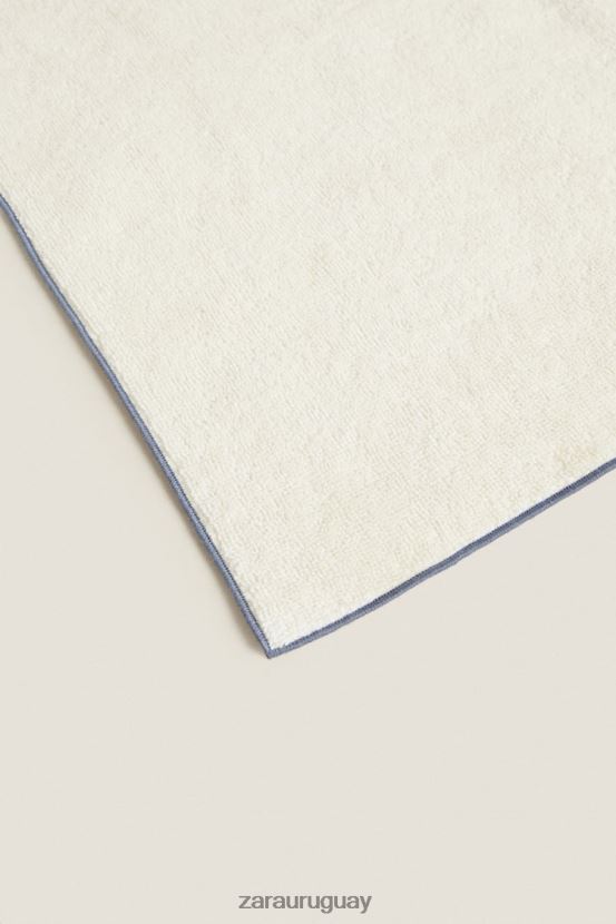 Zara toalla de algodón con overlock unisexo H6RHL21737 gris/azul accesorios