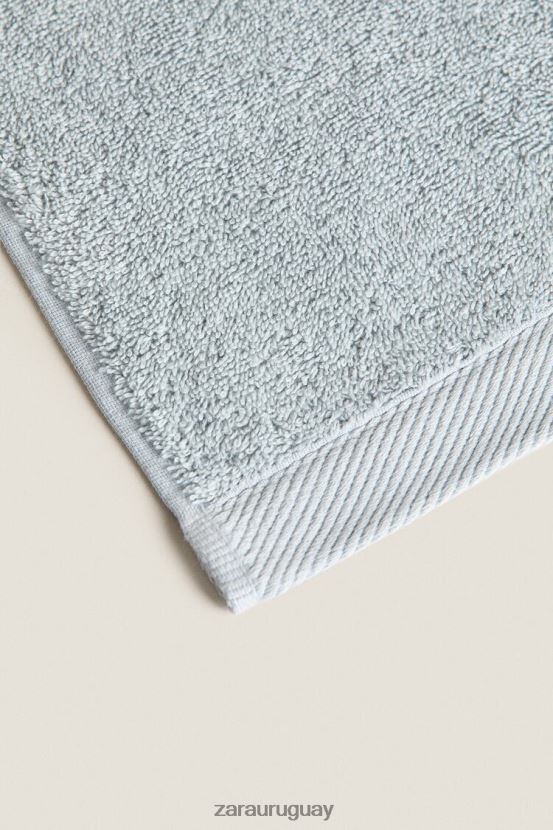 Zara toalla de algodon unisexo H6RHL21738 gris azulado accesorios