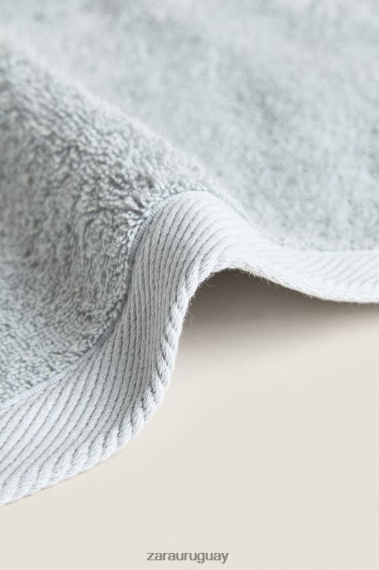 Zara toalla de algodon unisexo H6RHL21738 gris azulado accesorios