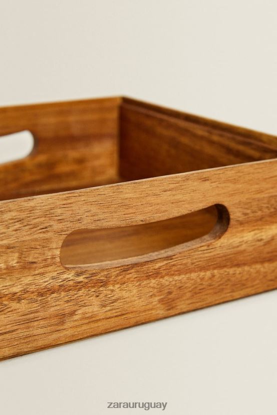 Zara caja de almacenaje unisexo H6RHL21695 beige claro accesorios