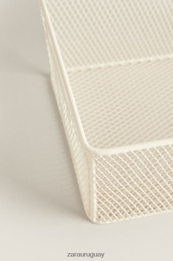 Zara cesta lacada unisexo H6RHL21697 blanco accesorios