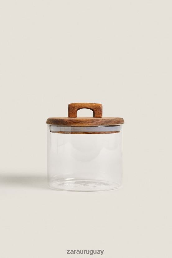 Zara frasco pequeño y ancho unisexo H6RHL21688 beige claro accesorios