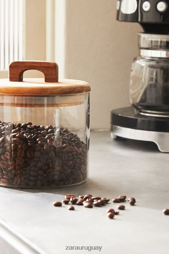 Zara frasco pequeño y ancho unisexo H6RHL21688 beige claro accesorios