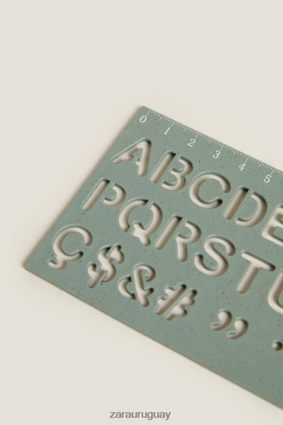 Zara reglas de números y alfabetos (paquete de 2) unisexo H6RHL21581 multicolor accesorios