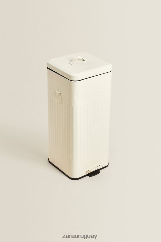 Zara bote de basura de cocina unisexo H6RHL21775 crema accesorios