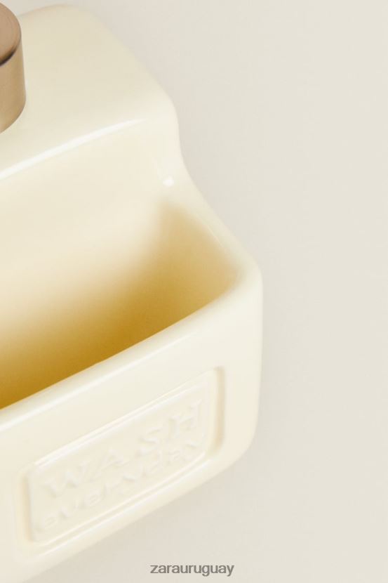 Zara dispensador de jabón para platos con almacenamiento unisexo H6RHL21786 crema accesorios