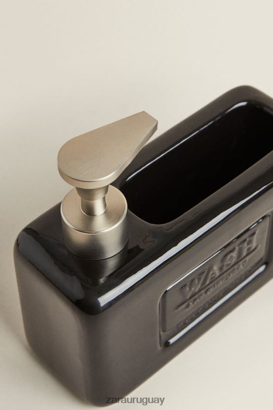 Zara dispensador de jabón para platos con almacenamiento unisexo H6RHL21787 negro accesorios