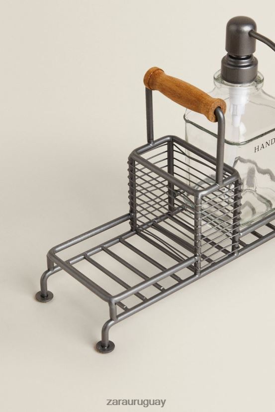 Zara dispensador doble con soporte unisexo H6RHL21785 acero accesorios