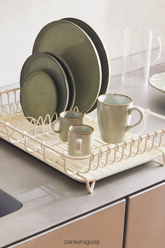Zara escurridor con bandeja unisexo H6RHL21782 crema accesorios