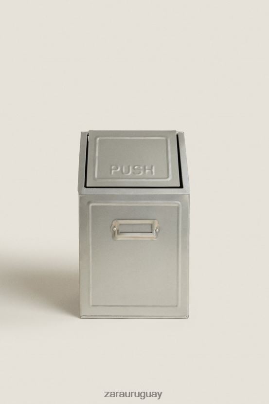 Zara papelera con tapa (169 oz) unisexo H6RHL21777 acero accesorios