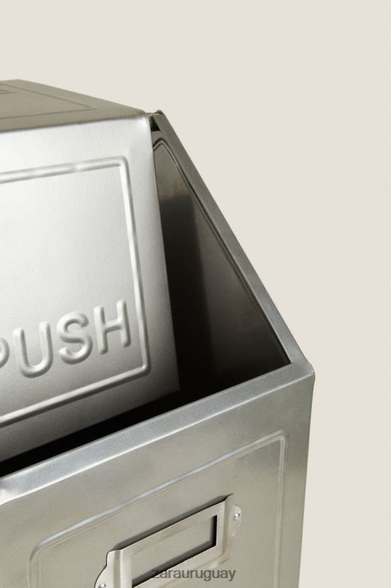 Zara papelera con tapa (20l) unisexo H6RHL21776 acero accesorios