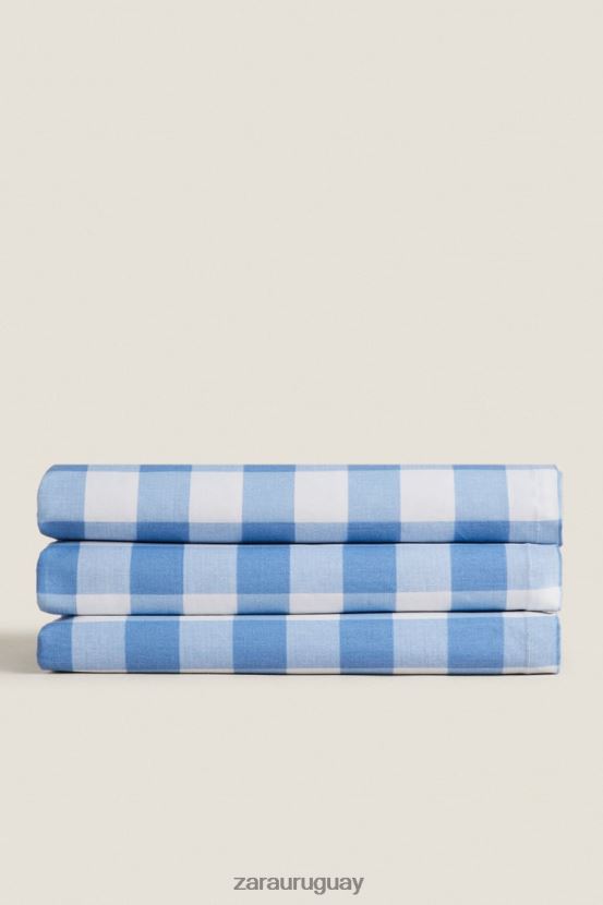 Zara mantel a cuadros de resina unisexo H6RHL21668 azul accesorios