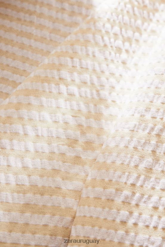 Zara mantel a rayas unisexo H6RHL21670 crudo accesorios