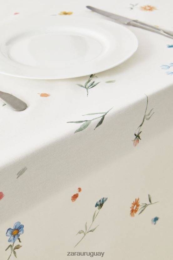 Zara mantel con estampado floral unisexo H6RHL21678 verde accesorios