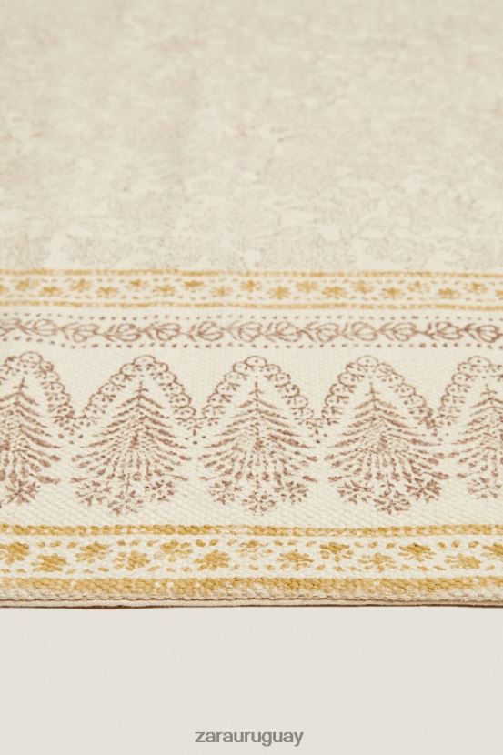 Zara alfombra con estampado de bloques unisexo H6RHL21638 multicolor accesorios