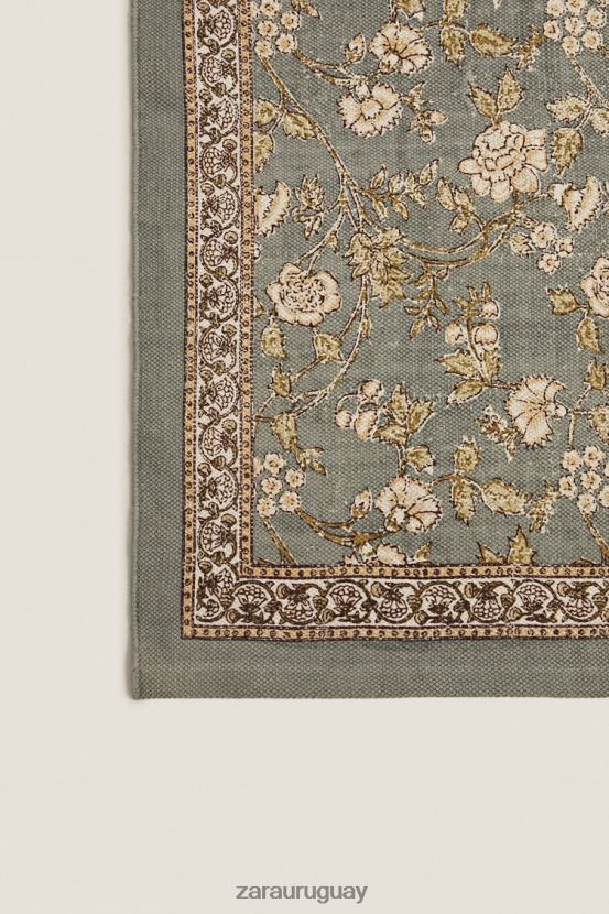 Zara alfombra con estampado floral unisexo H6RHL21641 multicolor accesorios