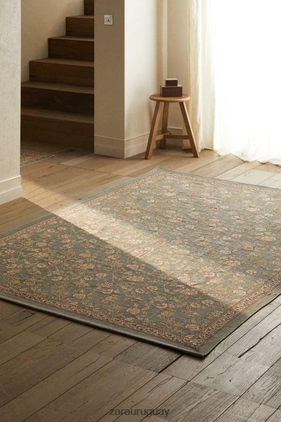 Zara alfombra con estampado floral unisexo H6RHL21641 multicolor accesorios