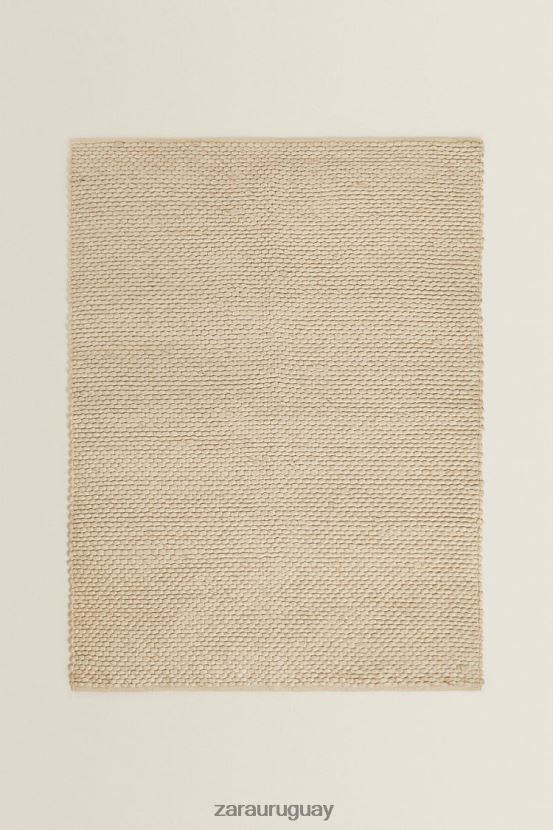 Zara alfombra de lana de fieltro unisexo H6RHL21653 crudo accesorios