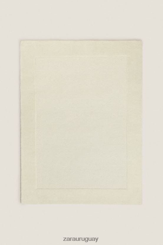 Zara alfombra de lana unisexo H6RHL21652 blanco accesorios