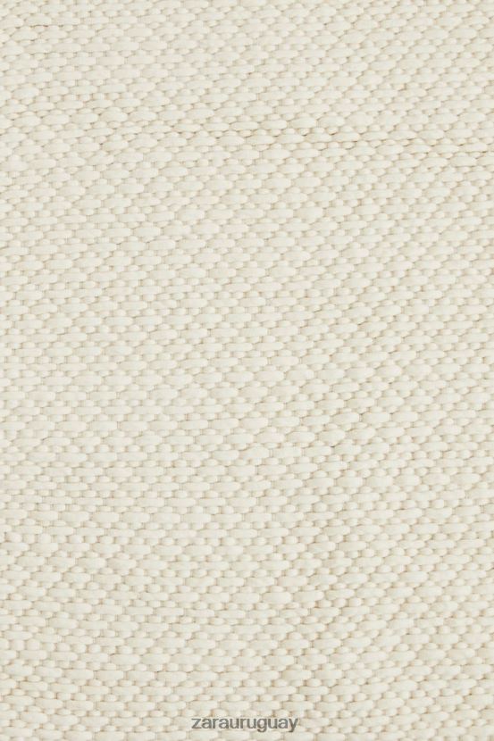 Zara alfombra de lana unisexo H6RHL21654 ostra blanca accesorios