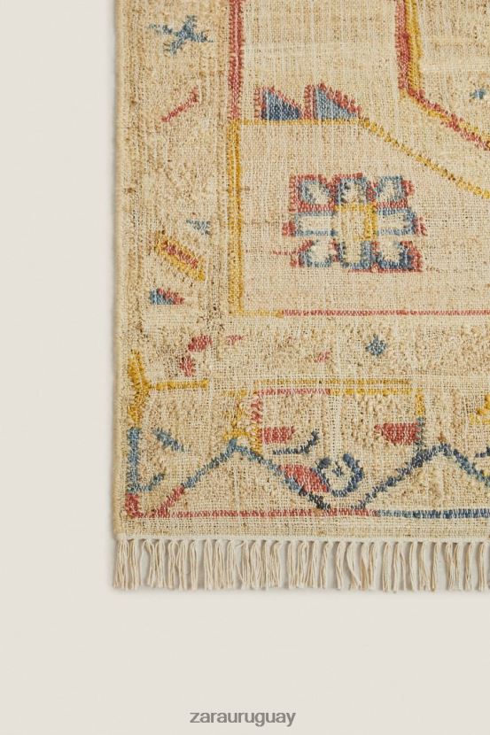 Zara alfombra de yute vintage unisexo H6RHL21640 beige claro accesorios