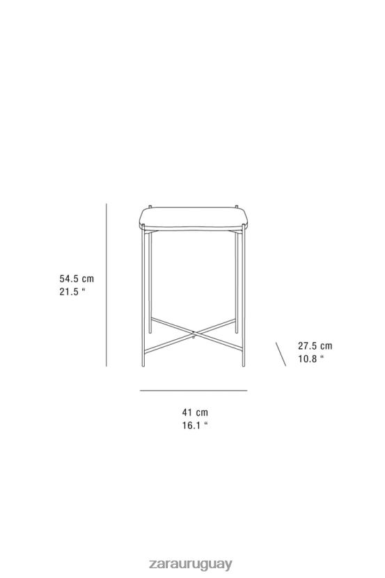 Zara mesa auxiliar de roble unisexo H6RHL21631 negro accesorios