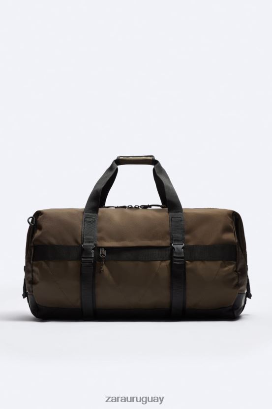 Zara bolsa de bolos atlética hombres H6RHL21291 marrón accesorios