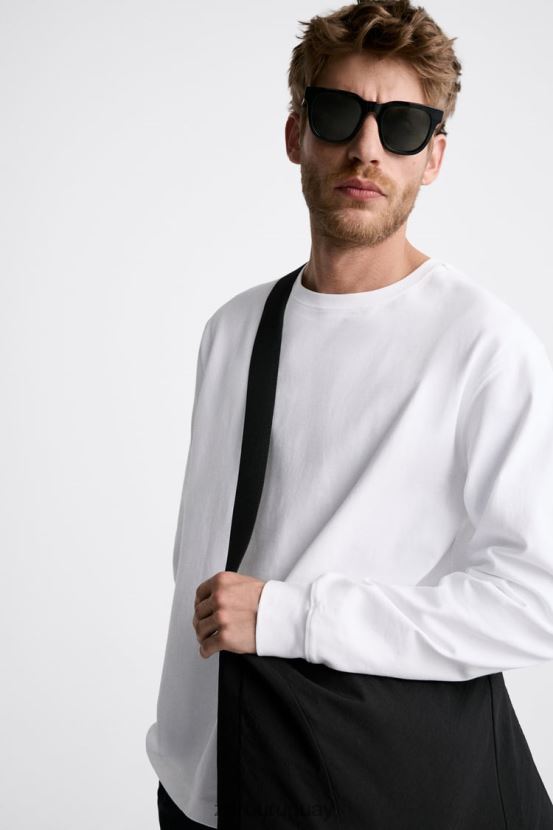 Zara bolso bandolera suave xl hombres H6RHL21292 negro accesorios