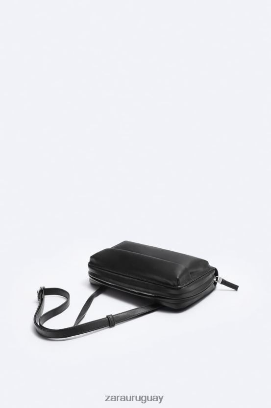 Zara cartera tipo bandolera xl hombres H6RHL21307 negro accesorios