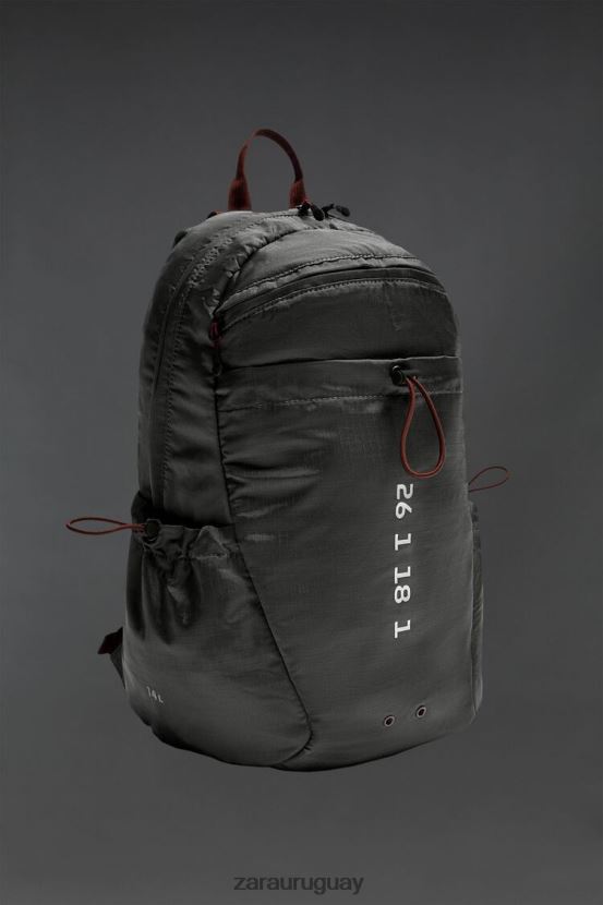 Zara mochila tecnica hombres H6RHL21278 gris accesorios