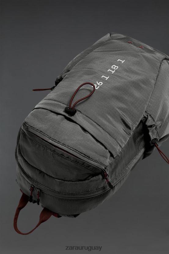Zara mochila tecnica hombres H6RHL21278 gris accesorios