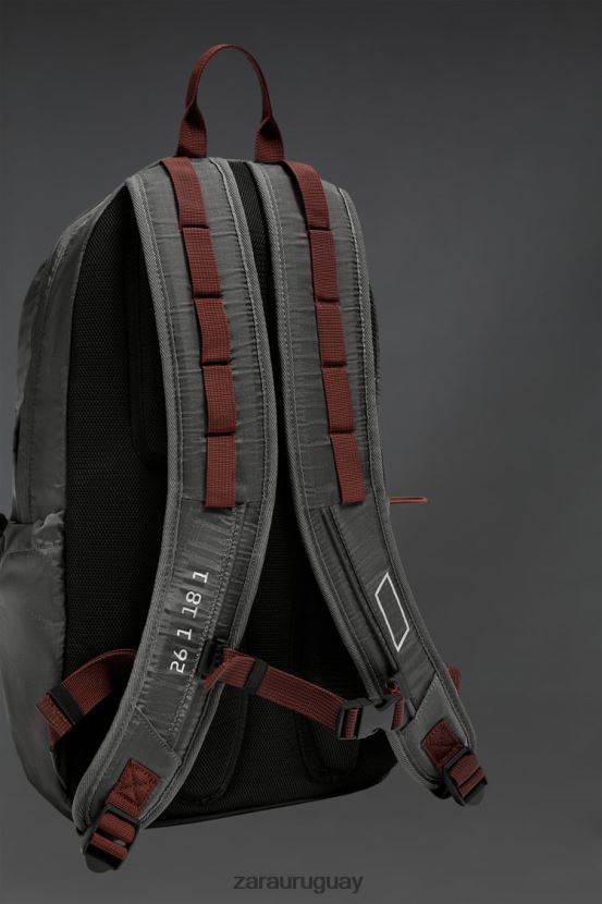 Zara mochila tecnica hombres H6RHL21278 gris accesorios