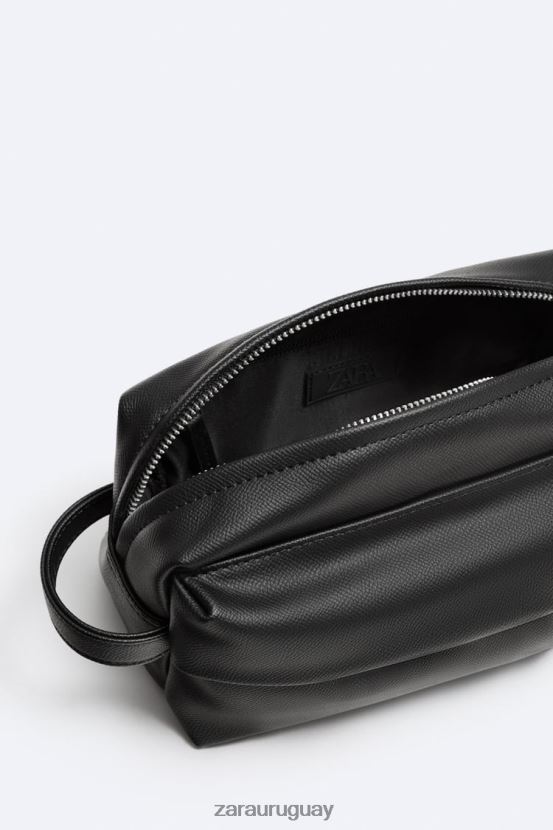 Zara neceser texturizado hombres H6RHL21324 negro accesorios