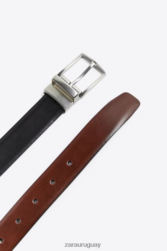 Zara cinturón reversible hombres H6RHL21478 cuero accesorios