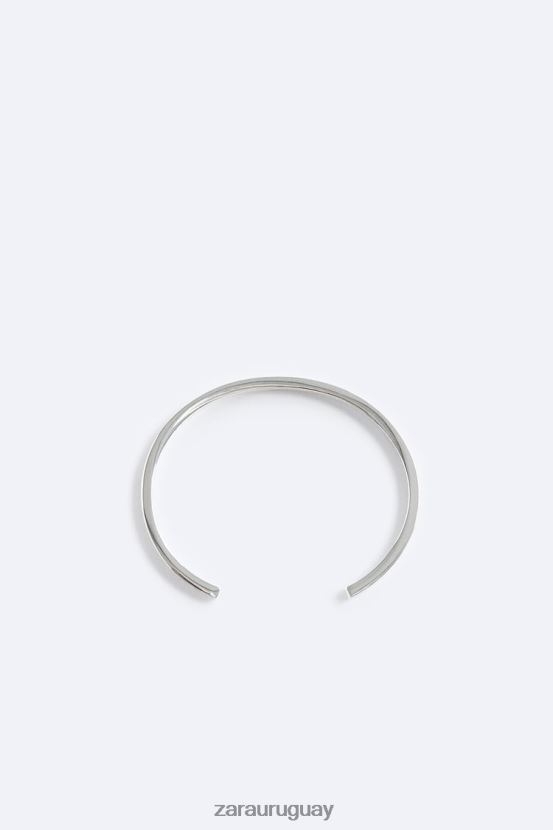 Zara pulsera rígida hombres H6RHL21492 plata accesorios