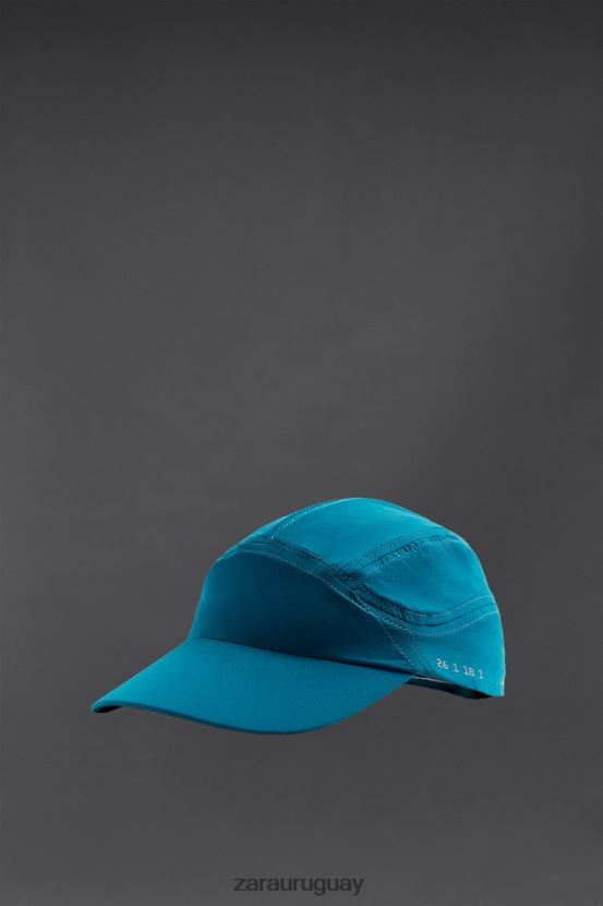 Zara gorra técnica para correr hombres H6RHL21404 azul accesorios