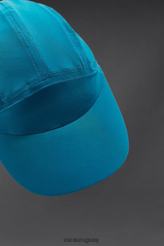 Zara gorra técnica para correr hombres H6RHL21404 azul accesorios