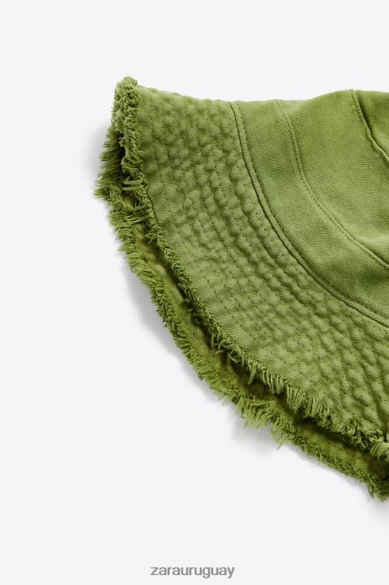Zara sombrero de copa hombres H6RHL21437 verde medio accesorios