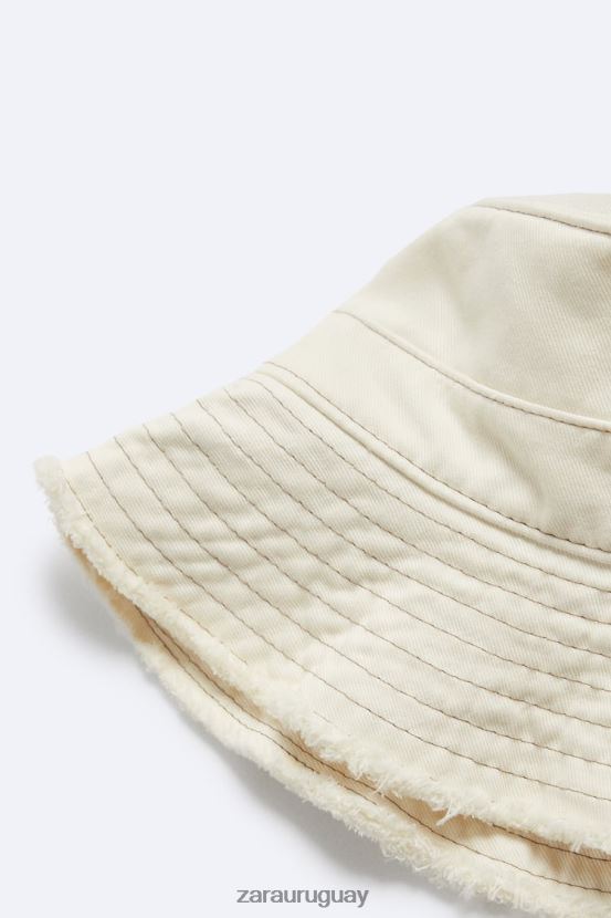 Zara sombrero de pescador con costuras hombres H6RHL21445 crudo accesorios