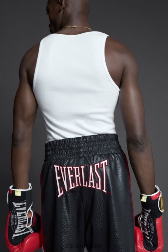 Zara pantalones cortos de boxeo everlast hombres H6RHL21236 negro ropa