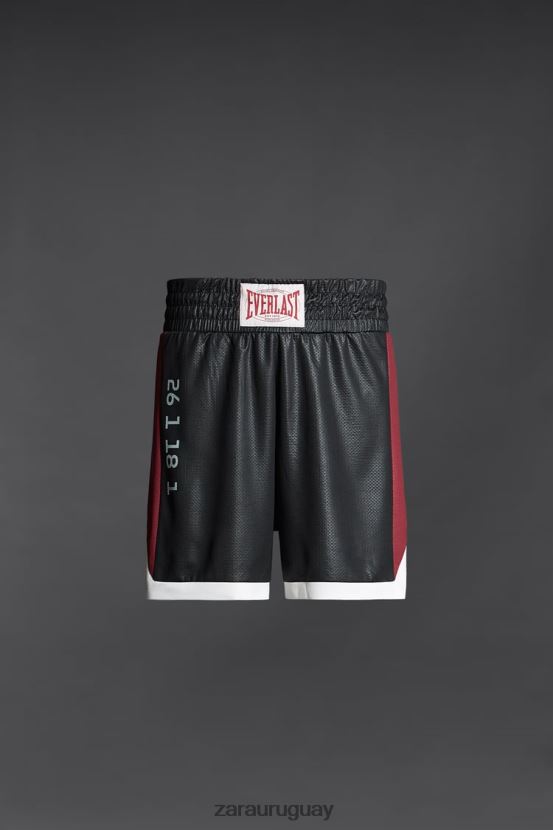 Zara pantalones cortos de boxeo everlast hombres H6RHL21236 negro ropa