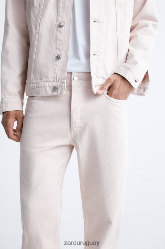 Zara vaqueros rectos 1995 hombres H6RHL21093 rosa ropa