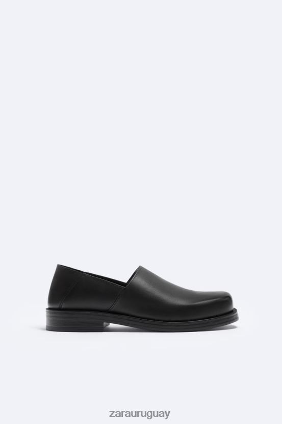 Zara mules de piel suave - edición limitada hombres H6RHL21264 negro calzado