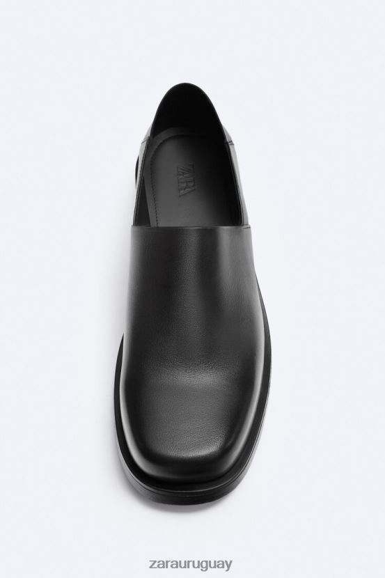 Zara mules de piel suave - edición limitada hombres H6RHL21264 negro calzado
